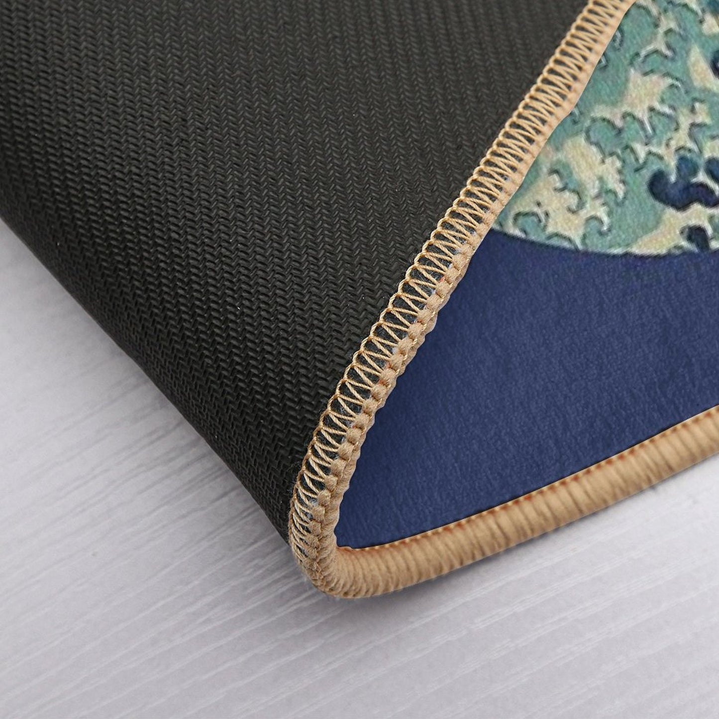 Great Wave Off Kanagawa Circle Bath Mat