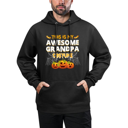 This Is My Awesome Grandpa Costume Halloween Gift Moisture-Wicking Hoodie