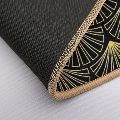 (Faux) Singapore Art Deco Motif Pattern  Non-Slip Bath Mat