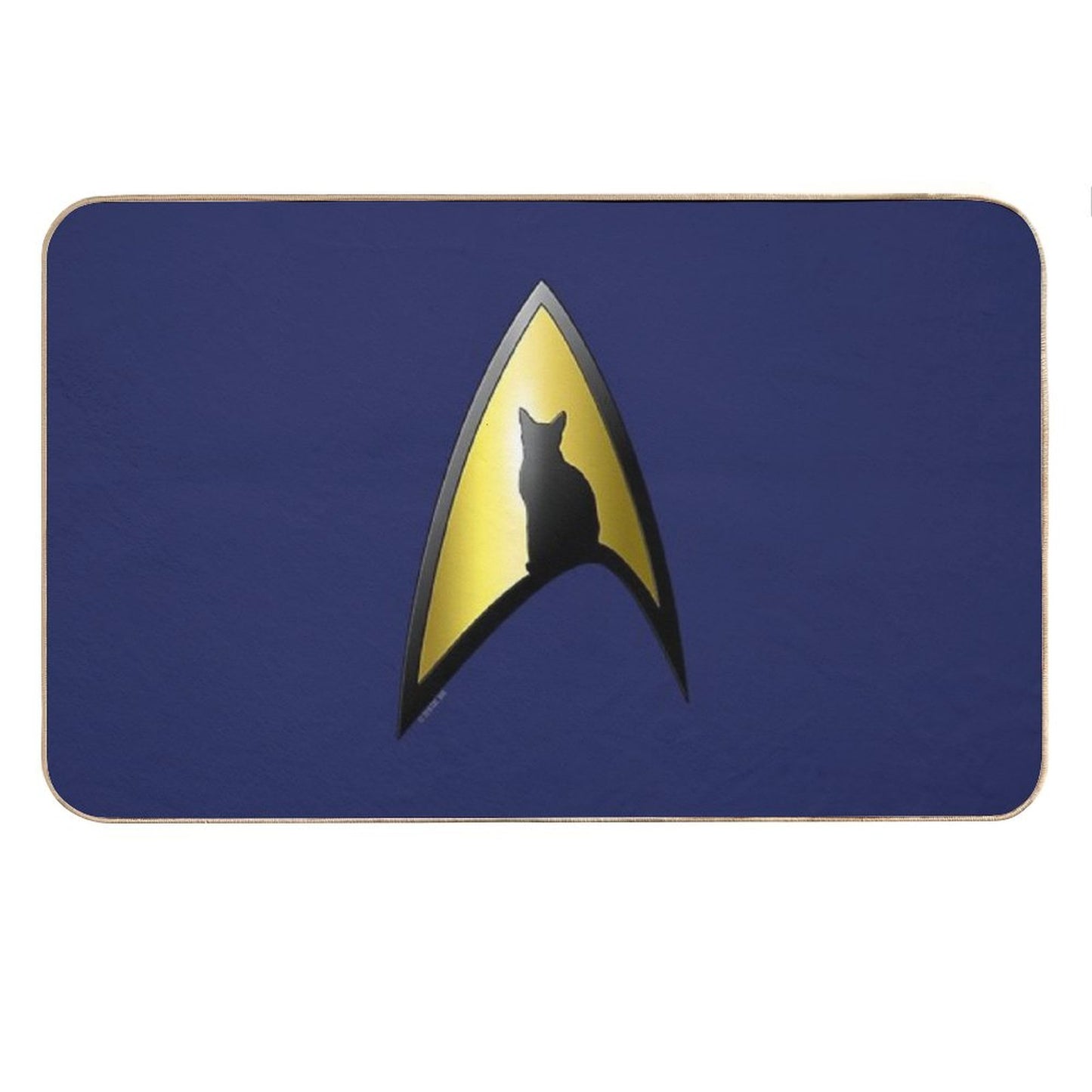 Starfleet Cat Bath Mat