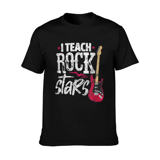 I Teach Rock Stars Funny Music Teacher Guitar Player T-Shirt