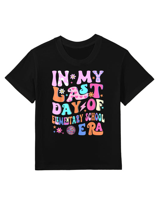 In My Last Day Of Elementary School Era Kids Graduation Gift Kids T-Shirt