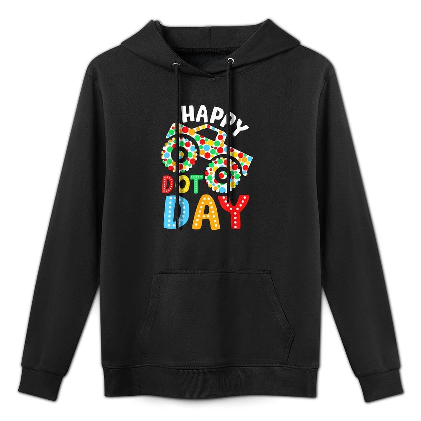 Happy Dot Day Monster Truck Polka Dotted Boys Kids Customizable Surface Hoodie