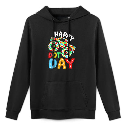 Happy Dot Day Monster Truck Polka Dotted Boys Kids Customizable Surface Hoodie
