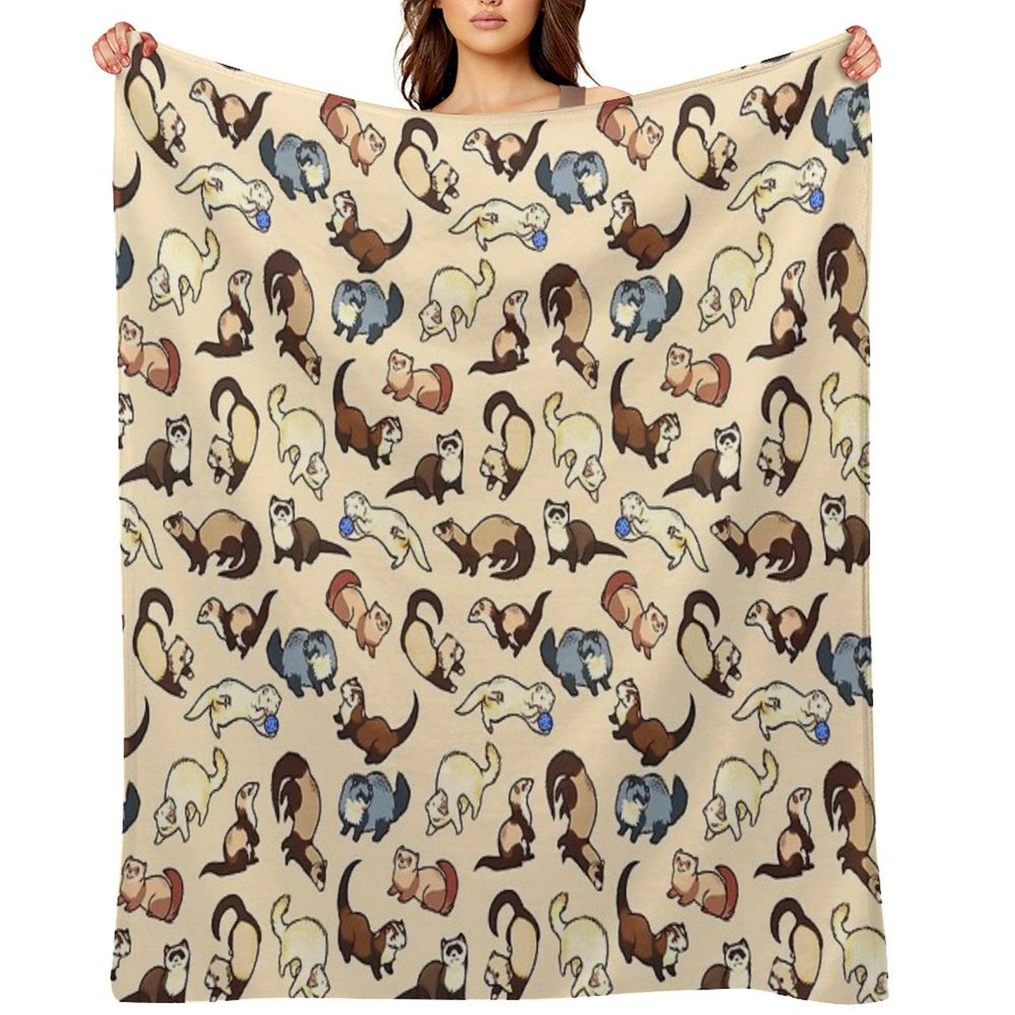 Cat Snakes Throw Blanket