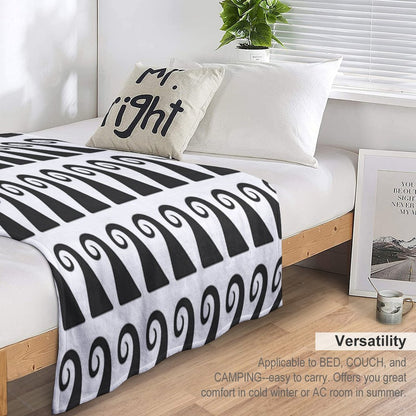 Elegant Greek Style Waves Ornament, Timeless Design, Not AI Throw Blanket