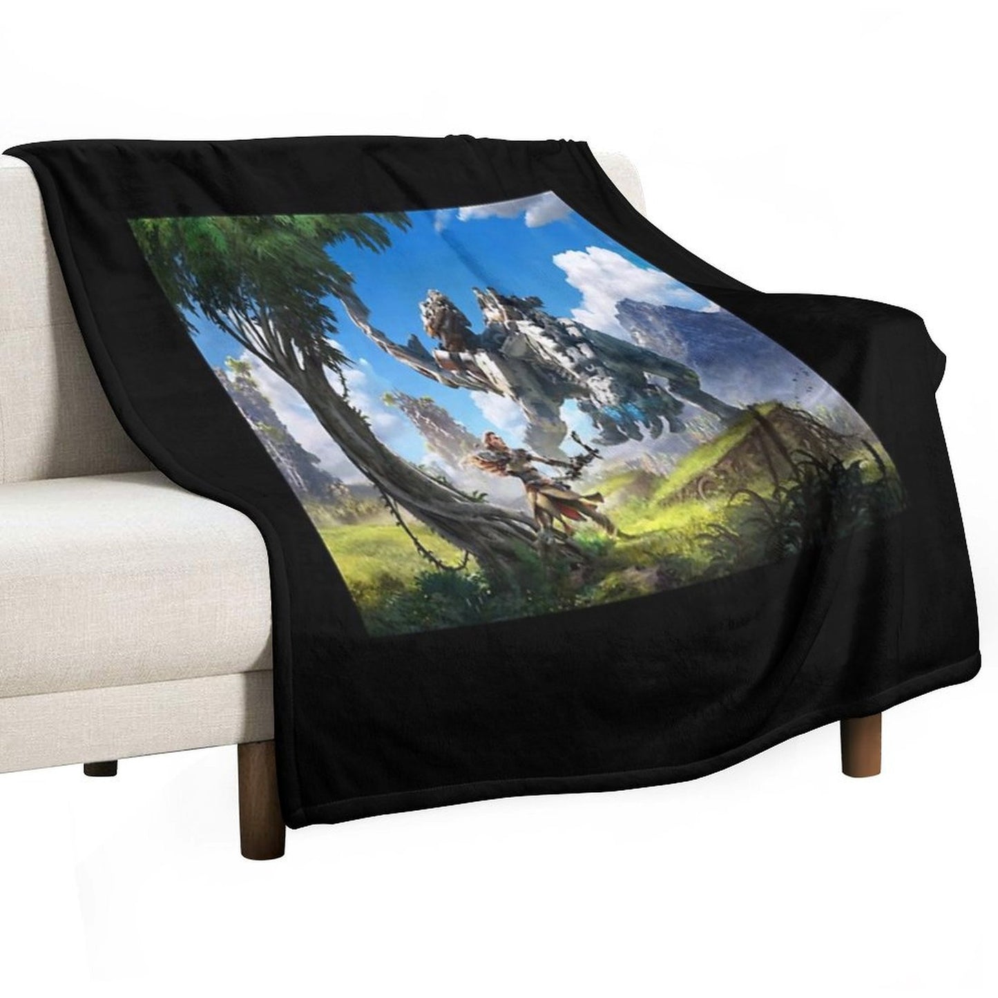 Horizon Game Zero Dawn Forbidden West Throw Blanket