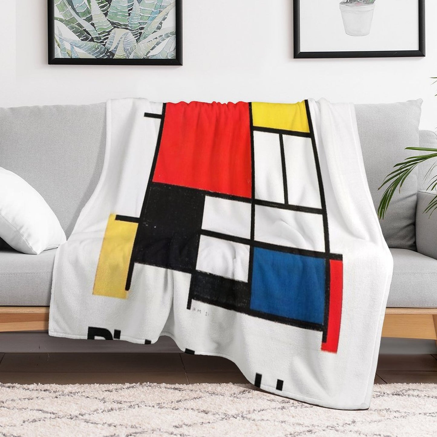 Piet Mondrian Throw Blanket
