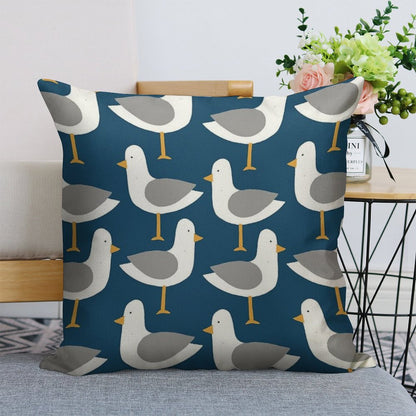 Seagull 4.0 Linen Throw Pillow Cover