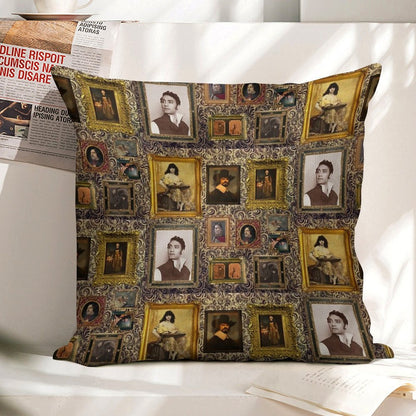 What We Do in The Shadows Gallery Linen Throw Pillow Cover