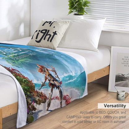 Horizon Forbidden West [poster] Throw Blanket