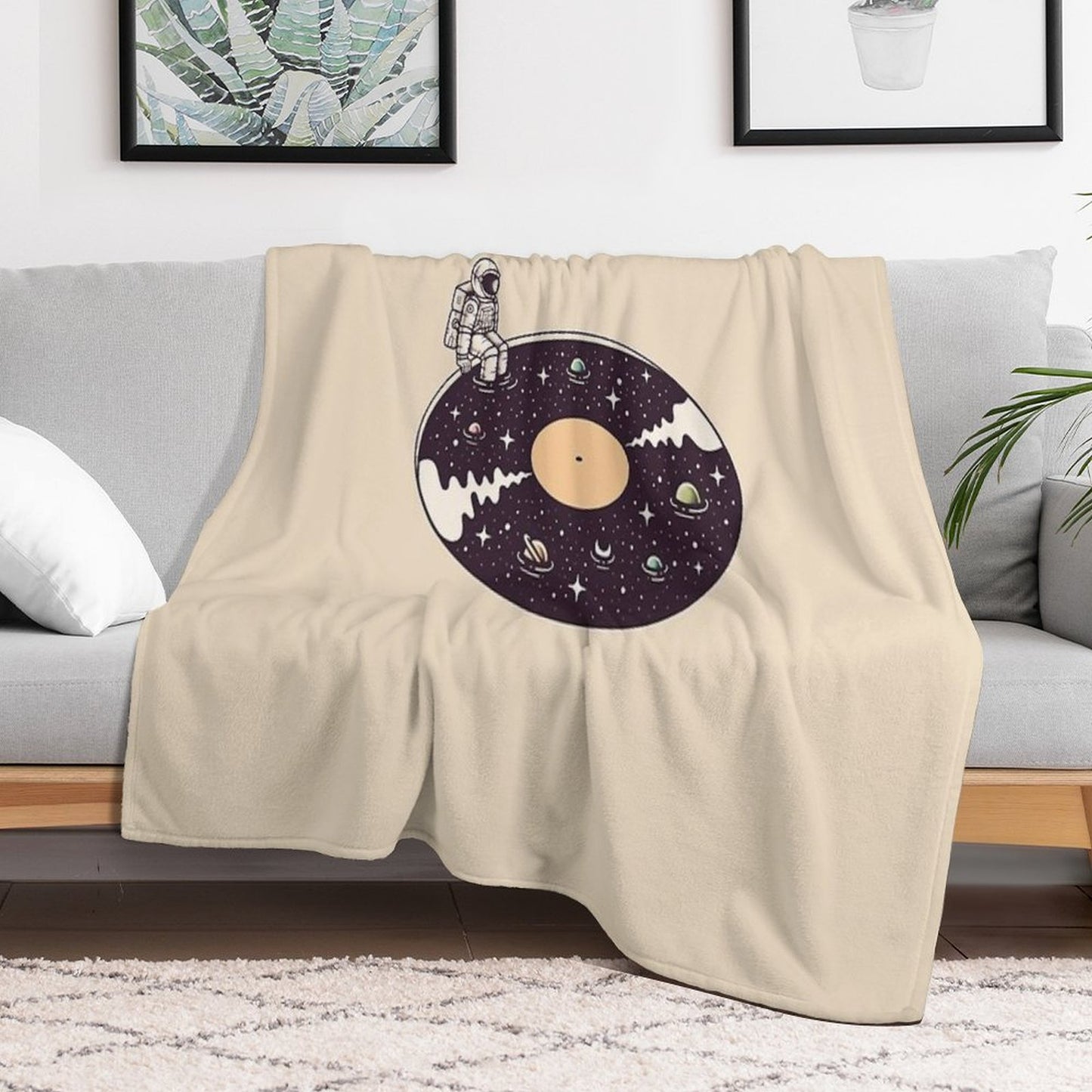 Cosmic Sound Throw Blanket