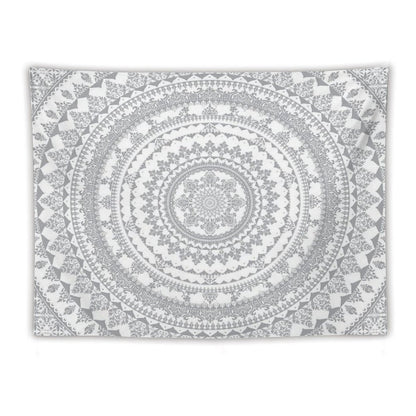 Mandala Gray Tapestry
