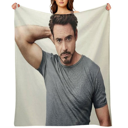 Robert Downey Jr Throw Blanket