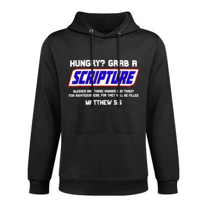 Funny Scripture Gifts, Bible Verse, Famous Scriptures, Quote Cotton-Polyester Blend Hoodie