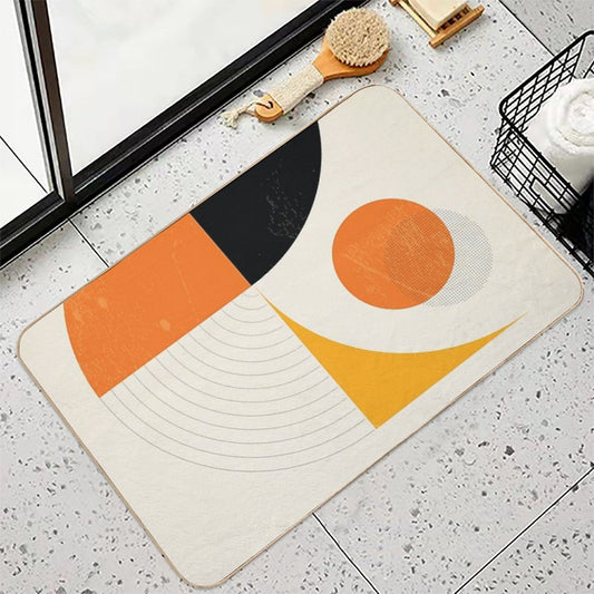 Mid Century Modern Retro Bath Mat