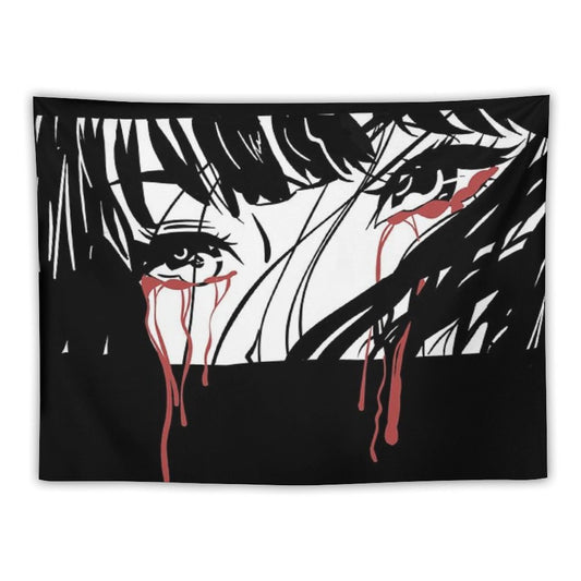 Crying Girl Tapestry