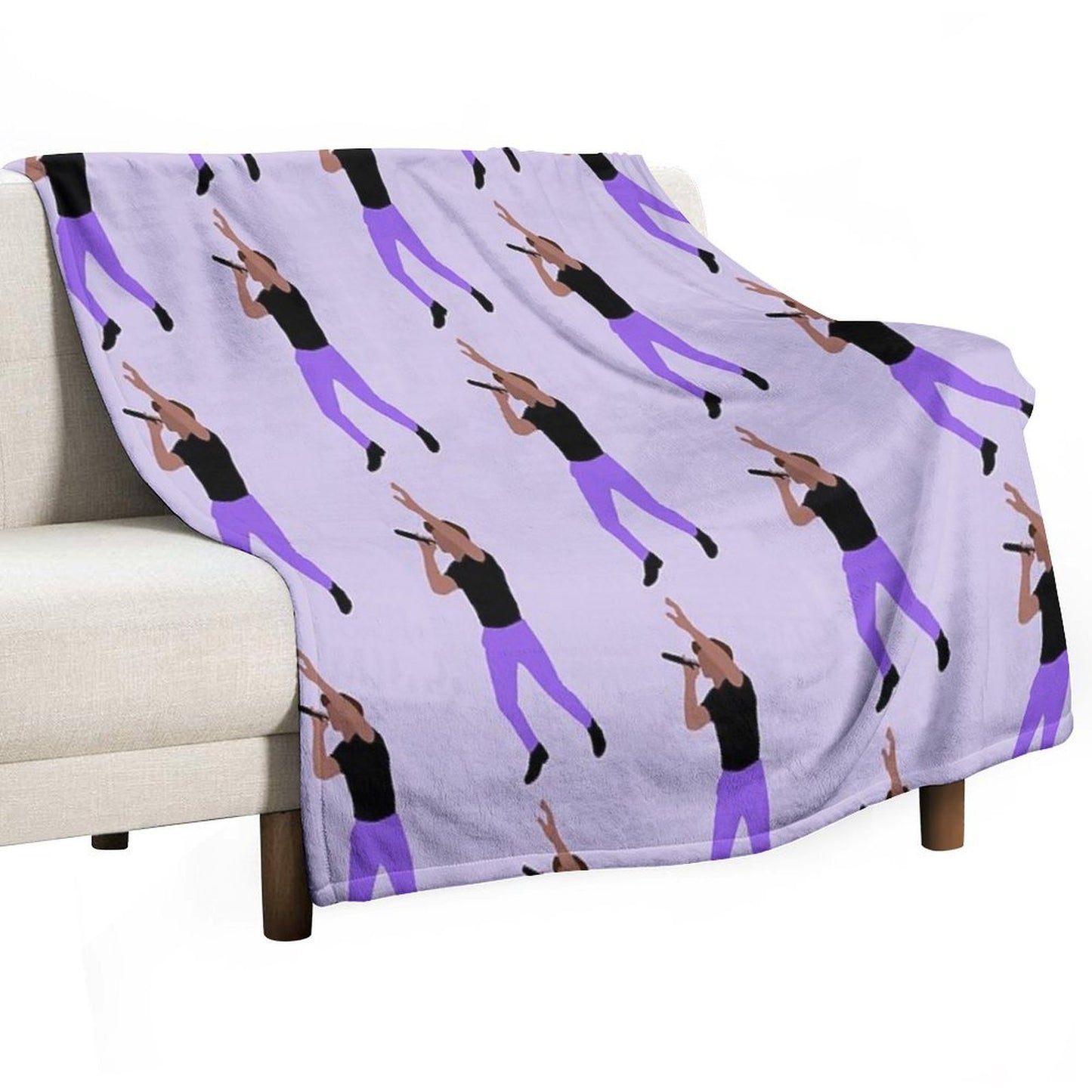 Niall Horan Purple Pants Throw Blanket