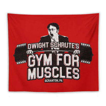 Dwight Schrute's Gym For Muscles Tapestry