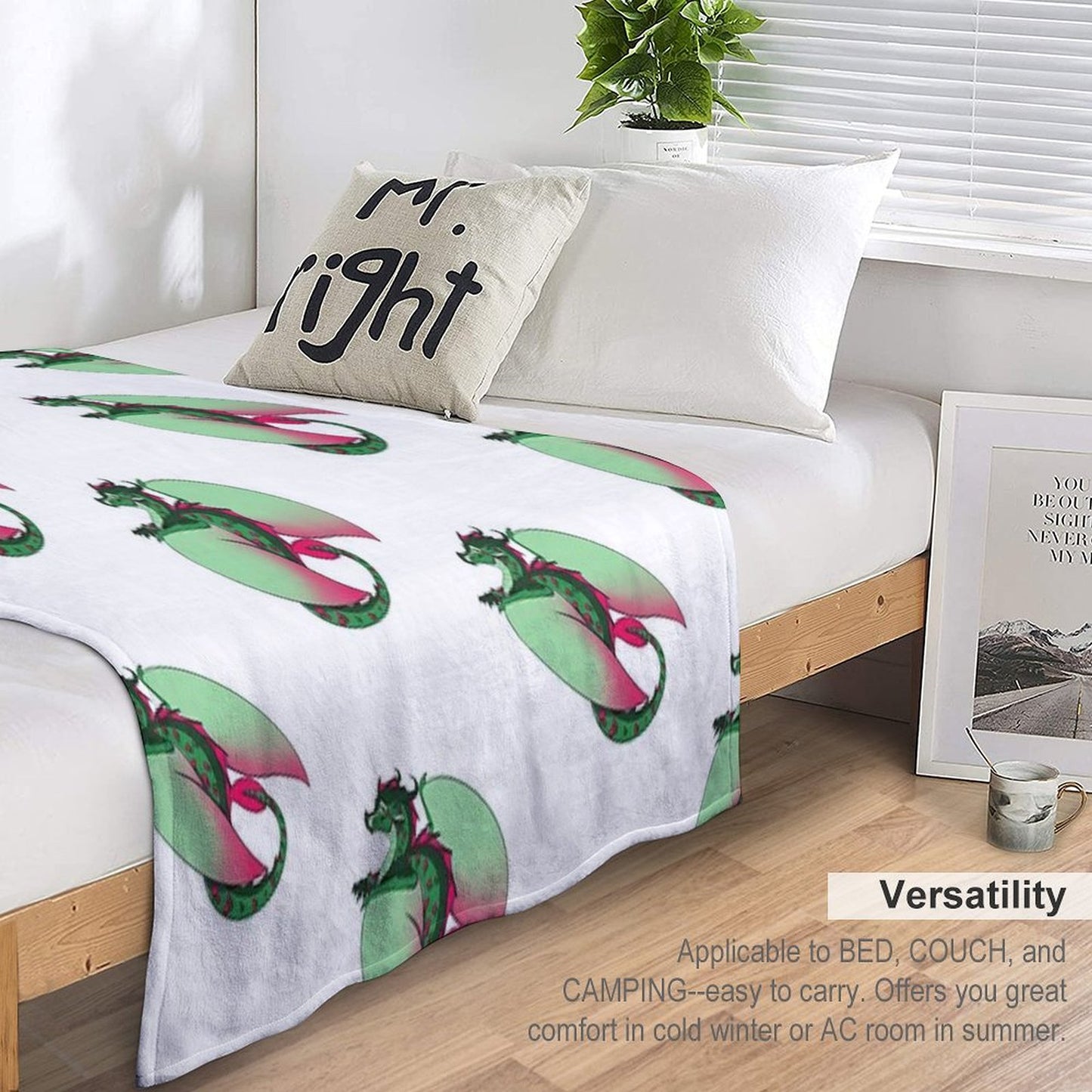 Cobra Lily - Wings of Fire Throw Blanket
