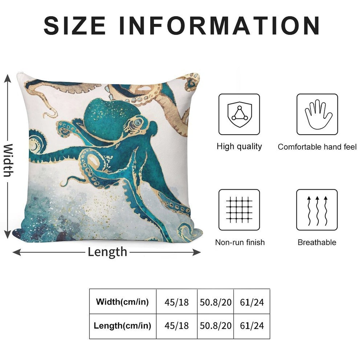 Underwater Dream V Soft Ultra-Soft Texture Throw Pillow