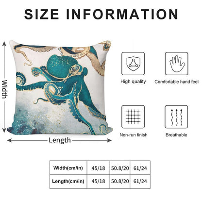 Underwater Dream V Soft Ultra-Soft Texture Throw Pillow