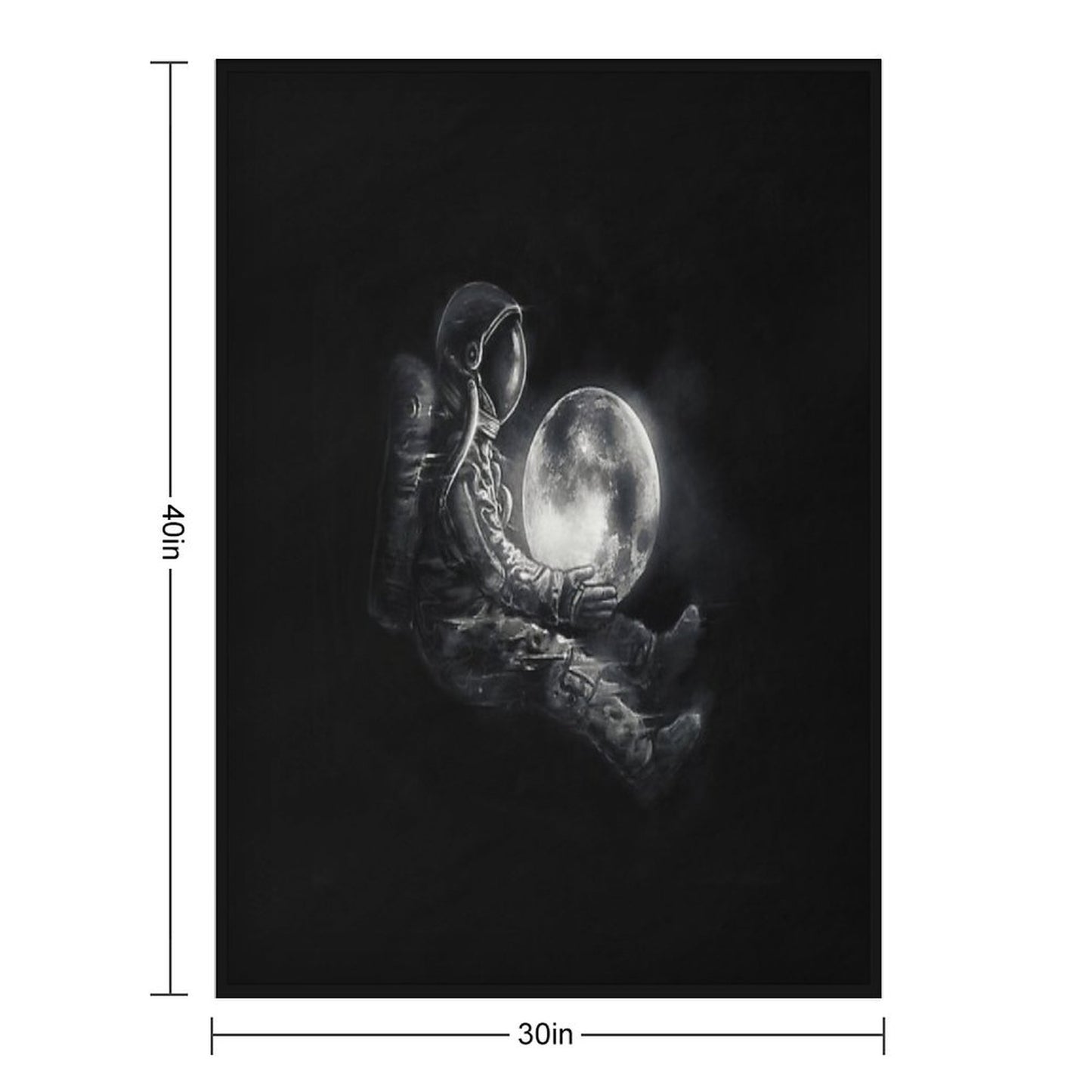 Moon Play Throw Blanket