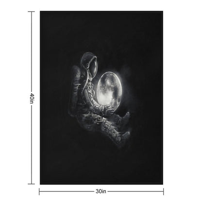 Moon Play Throw Blanket