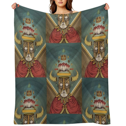 Hell Lotus Throw Blanket