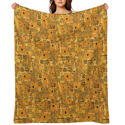 Klimt Pattern Throw Blanket