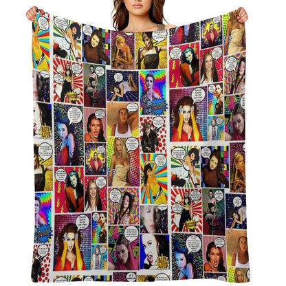 Dannii Minogue Goes Pow WOW #30 Throw Blanket