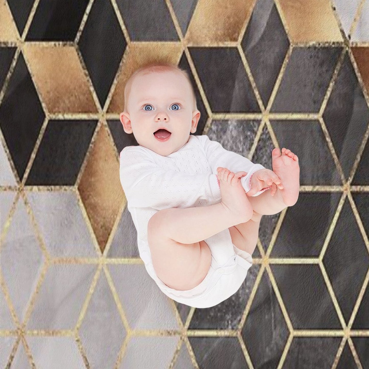 Smoky Cubes Throw Blanket