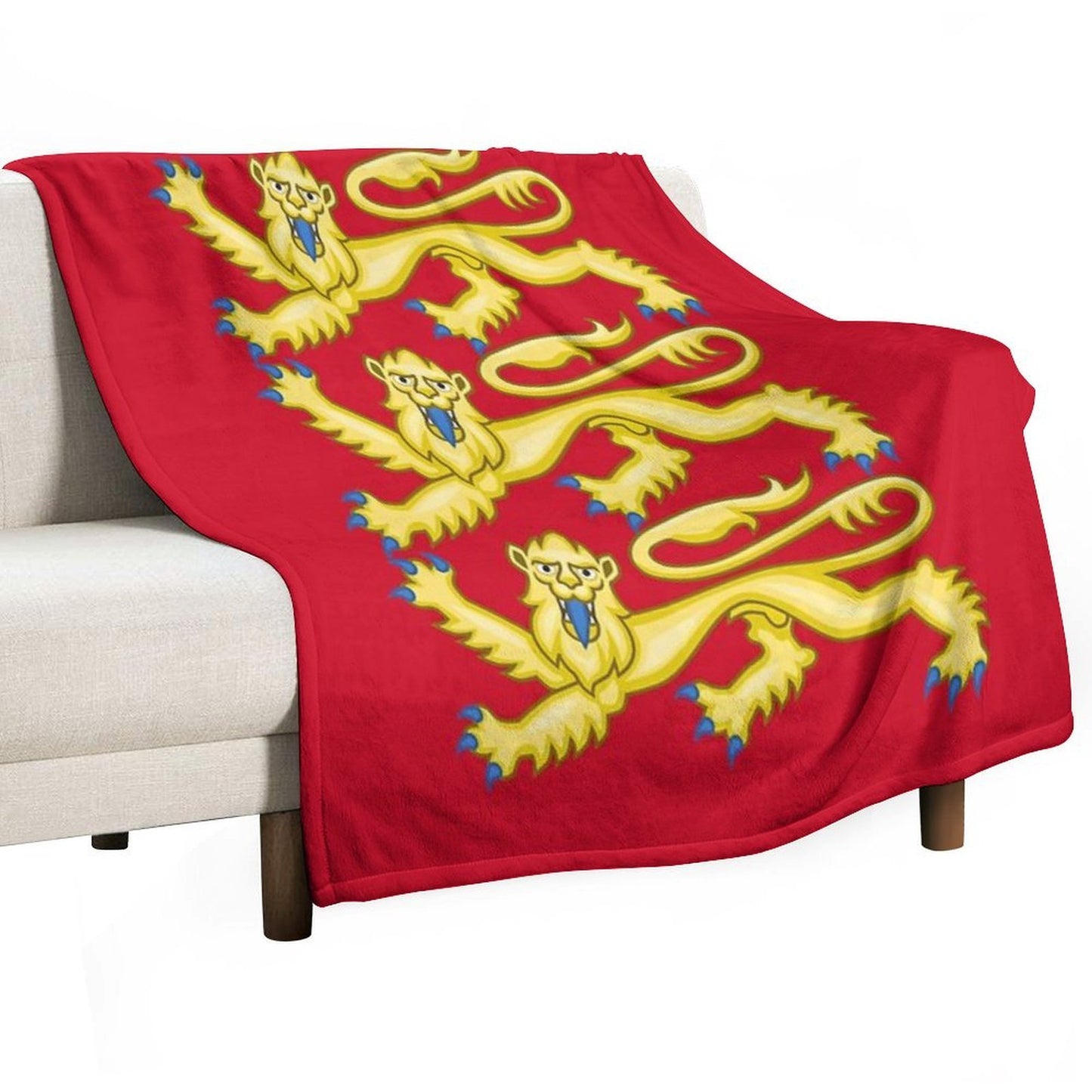 Plantagenet Arms of England Throw Blanket