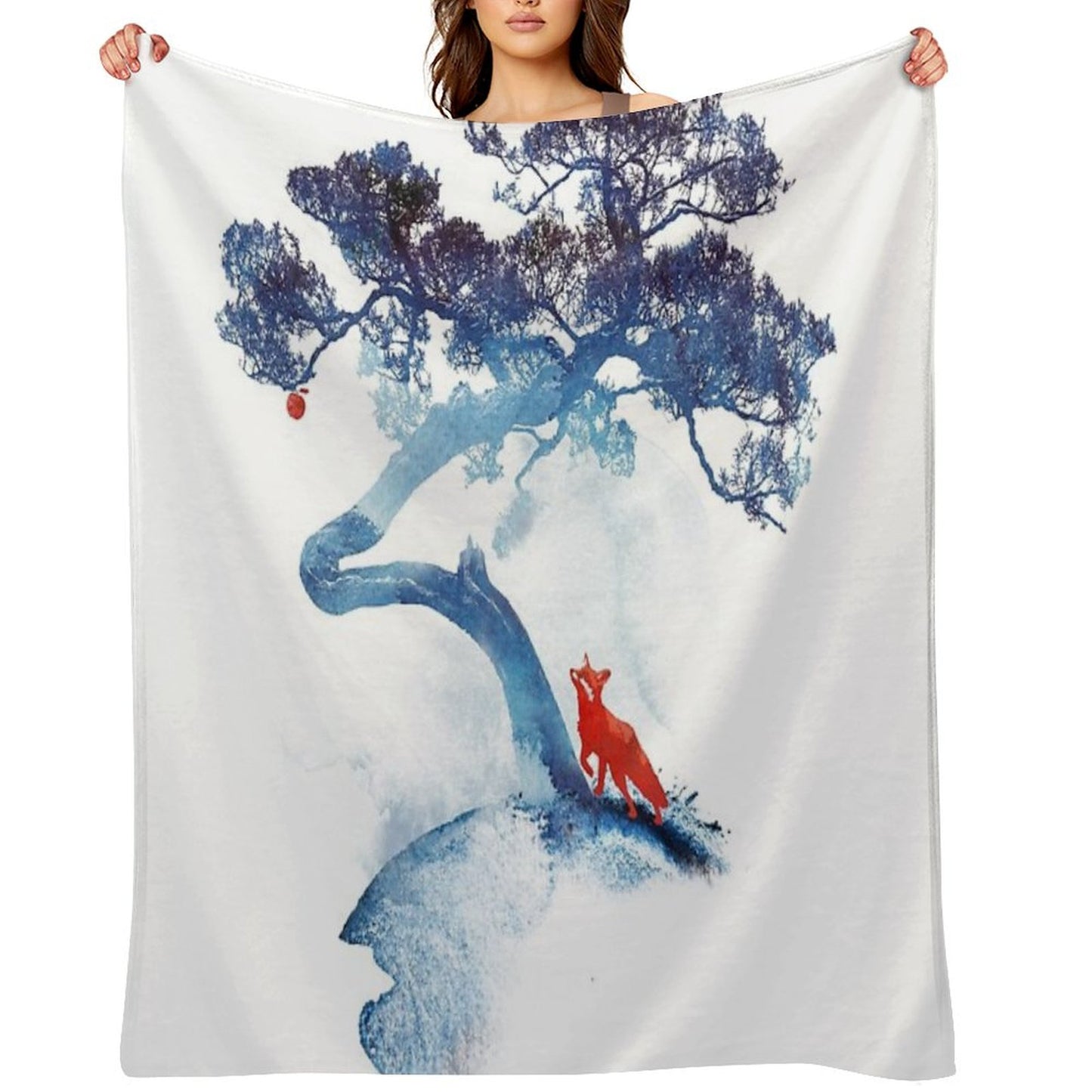 The Last Apple Tree Throw Blanket