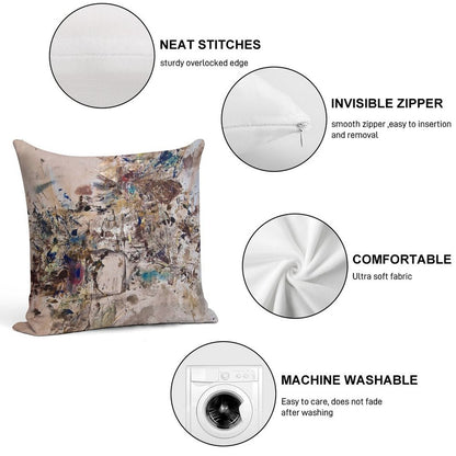 Fragments Soft Reinforced Edging Throw Pillow