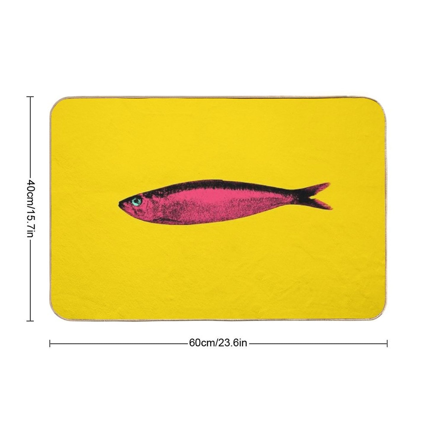 Pink Sardine Bath Mat
