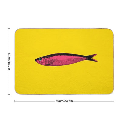 Pink Sardine Bath Mat