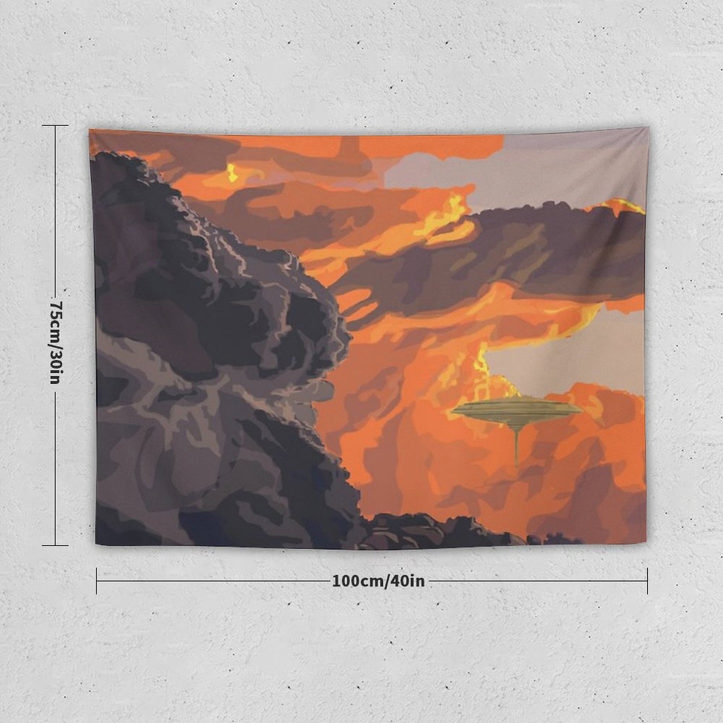 City in The Clouds Tapestry