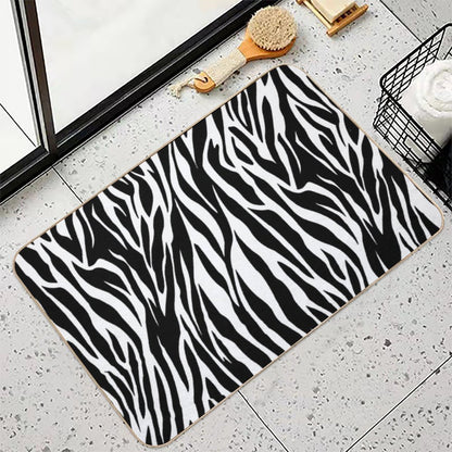 Beautiful Zebra Skin Bath Mat