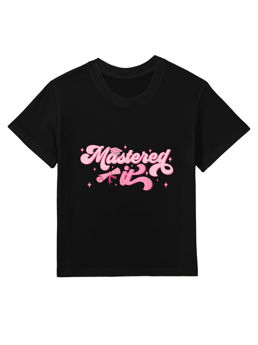Mastered It Masters Degree Graduate MBA Graduation Kids T-Shirt