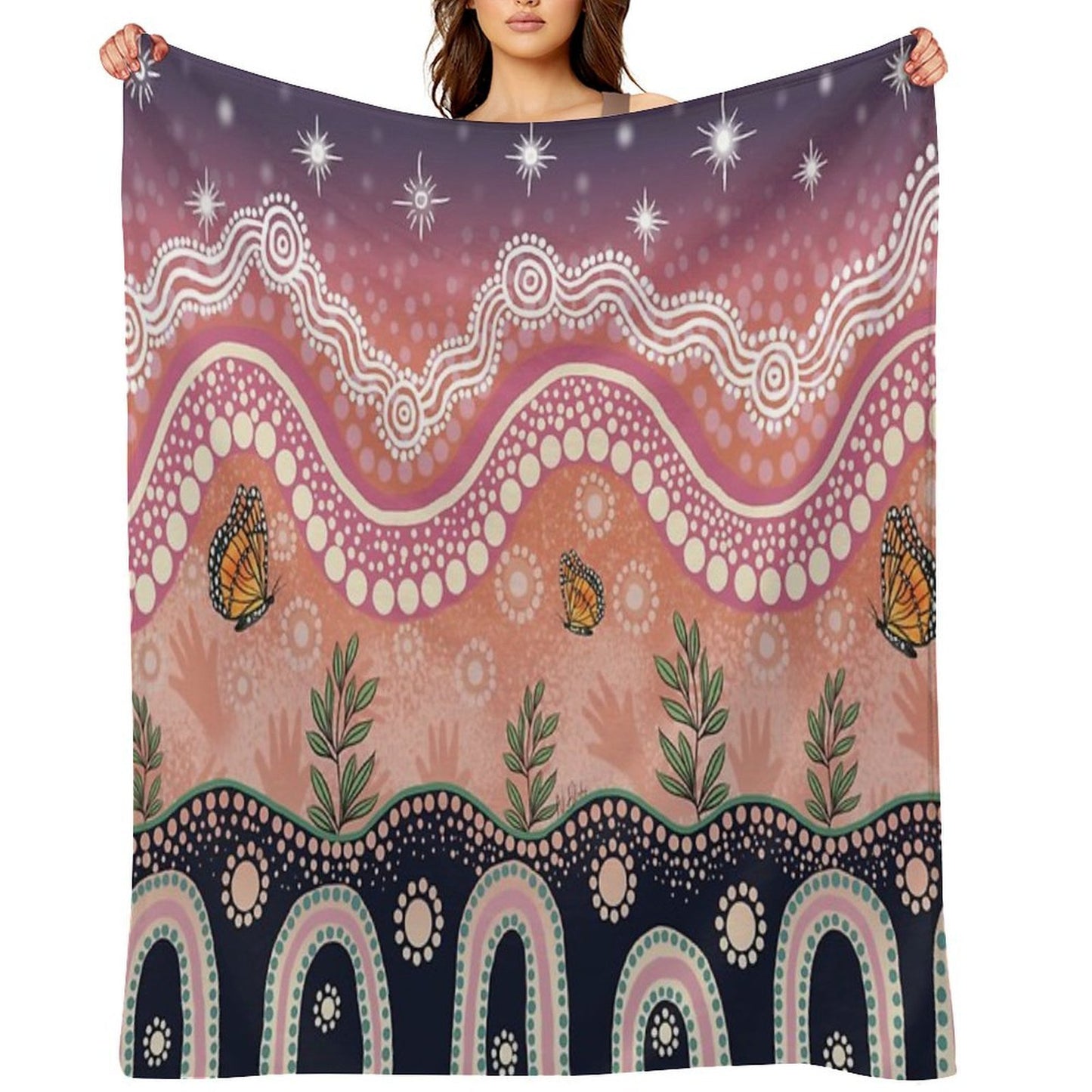 Butterfly Dreaming Throw Blanket