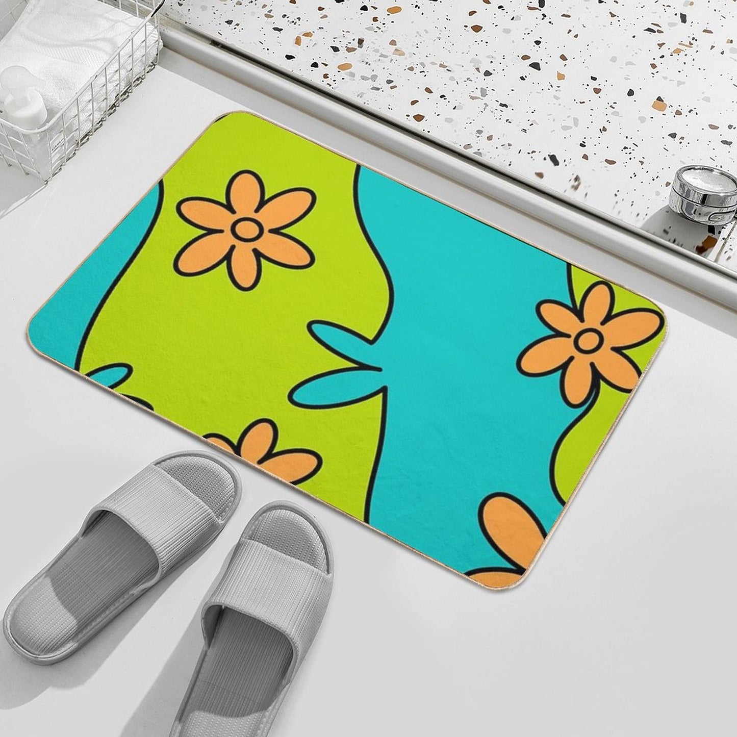Mysterious Flowers ⭐️ Bath Mat