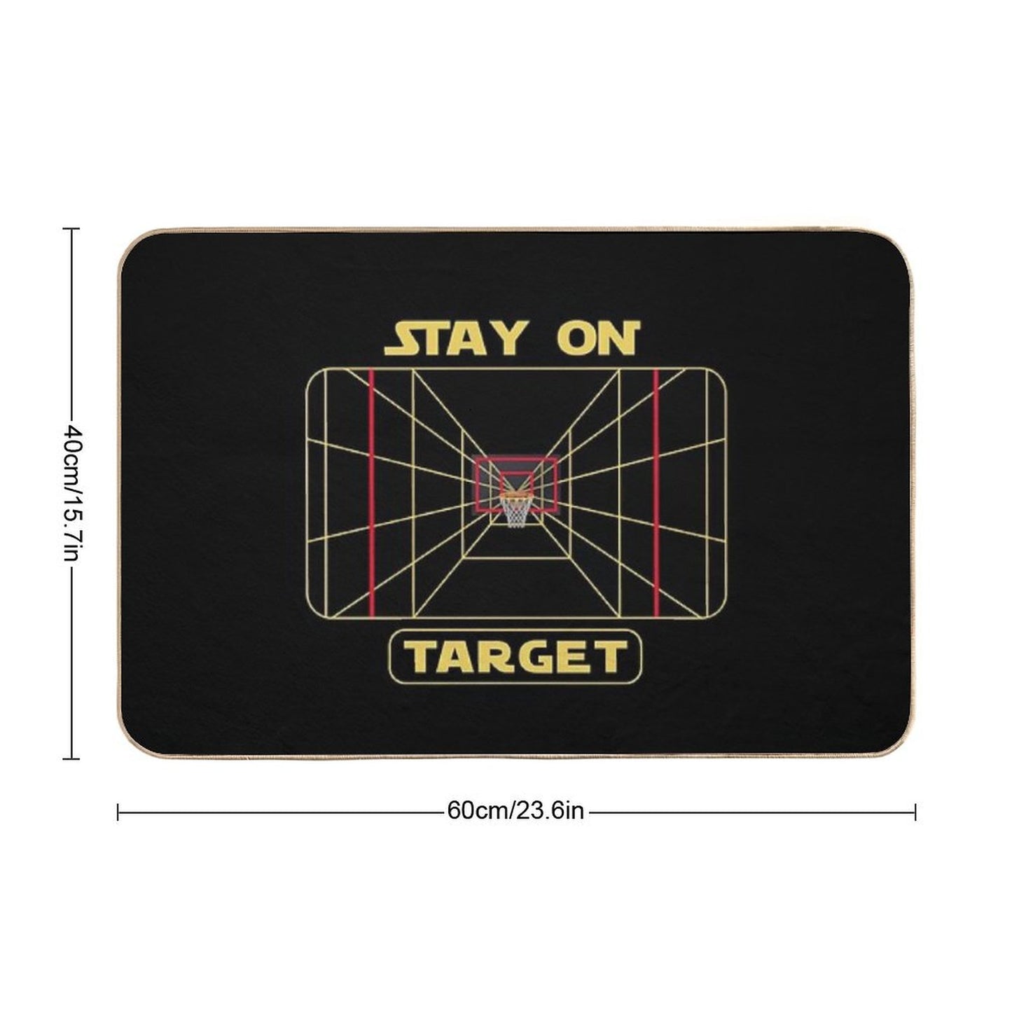 Stay on Target - Basketball Hoop Bath Mat