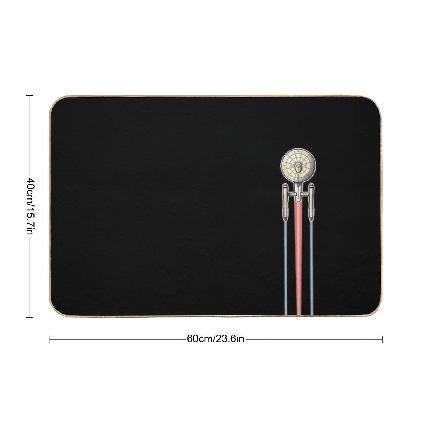 USS Enterprise Star Trek 2 Bath Mat