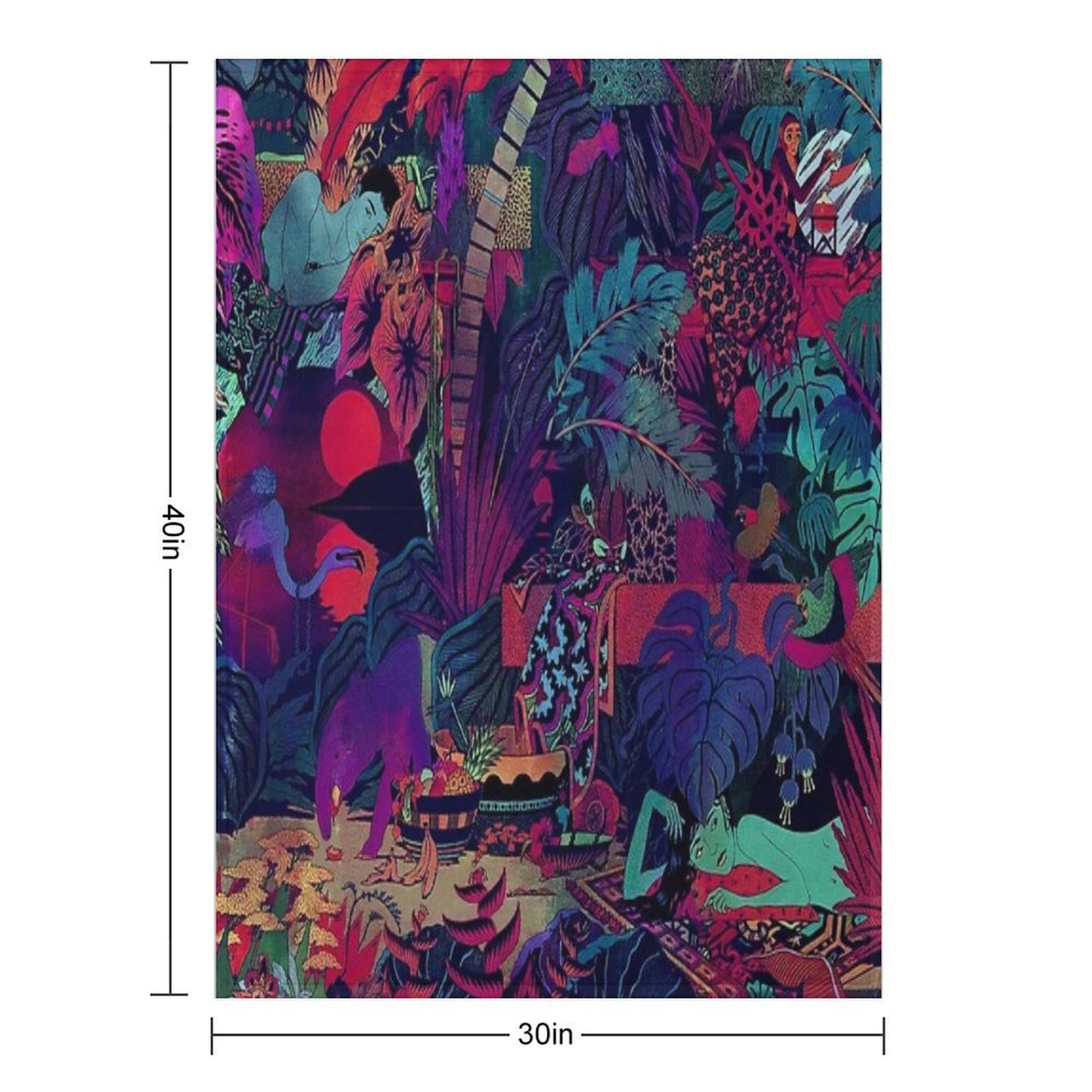 Glass Animals Throw Blanket