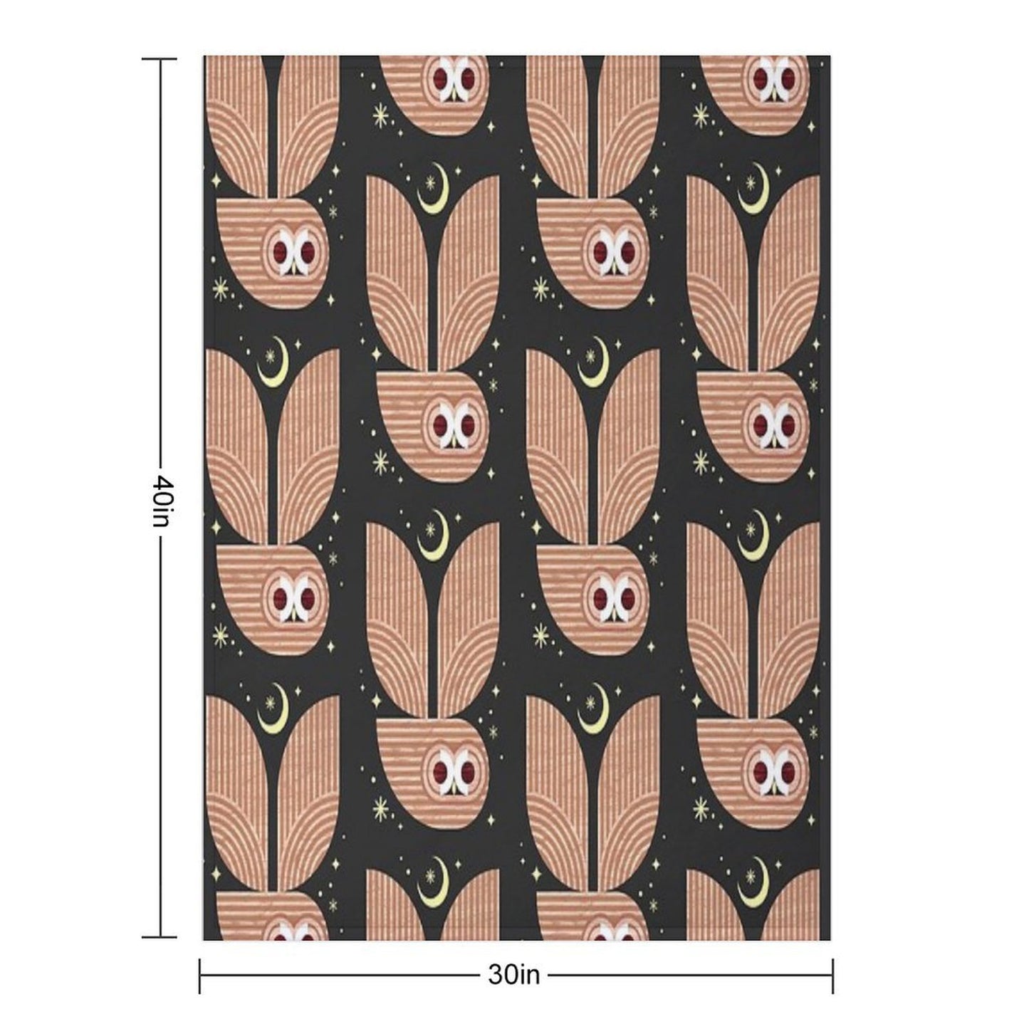 Barred Owl in Flight Throw Blanket