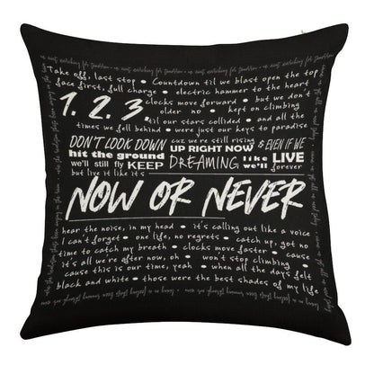 Now Or Never Julie And The Phantoms Linen Throw Pillow Cover