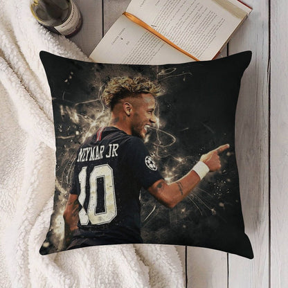 Neymar  #111 Linen Throw Pillow Cover