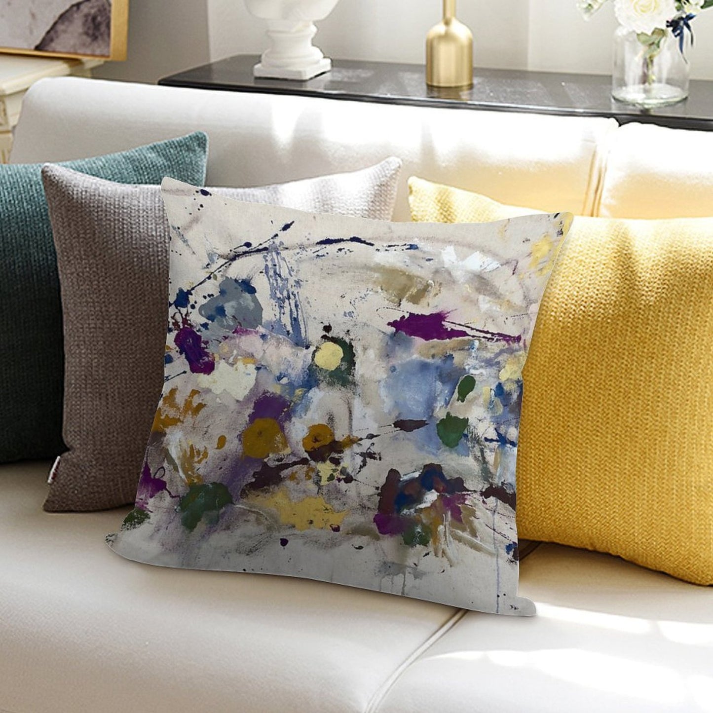 Little Worlds Soft Skin-Friendly Throw Pillow