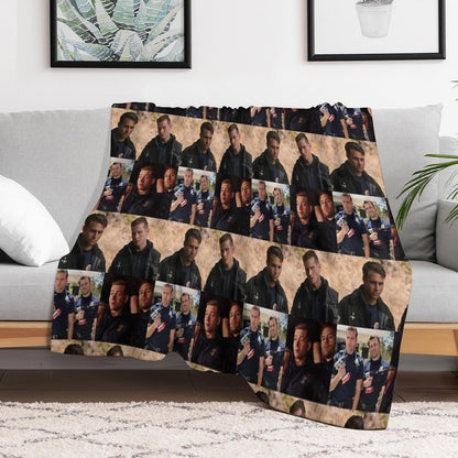Buddie Collage Throw Blanket